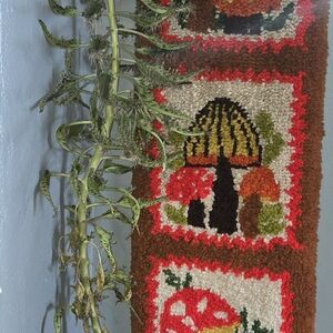 Vintage Mushroom Wall Hanging